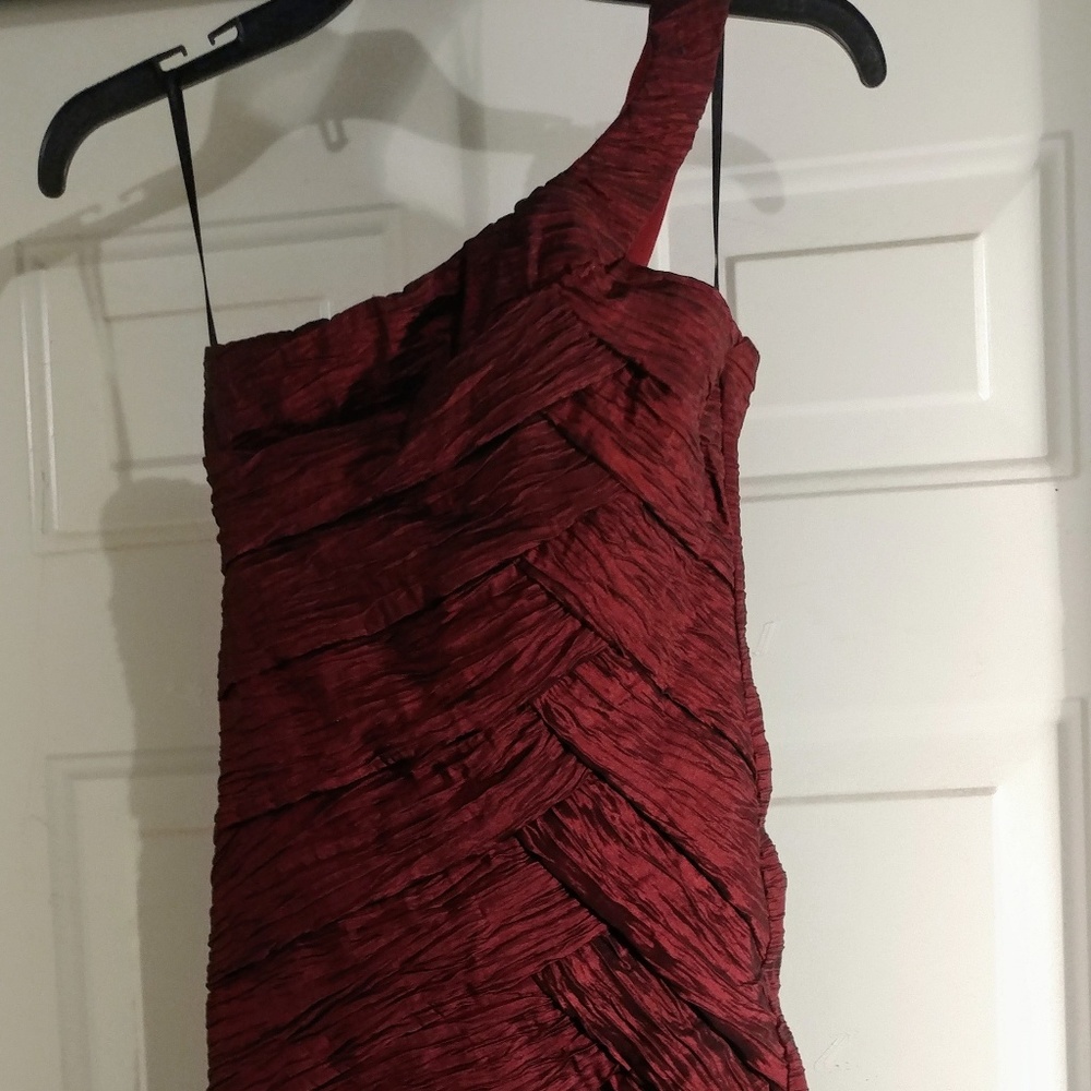 Snap Brand Red & Black one Shoulder Cocktail Dress